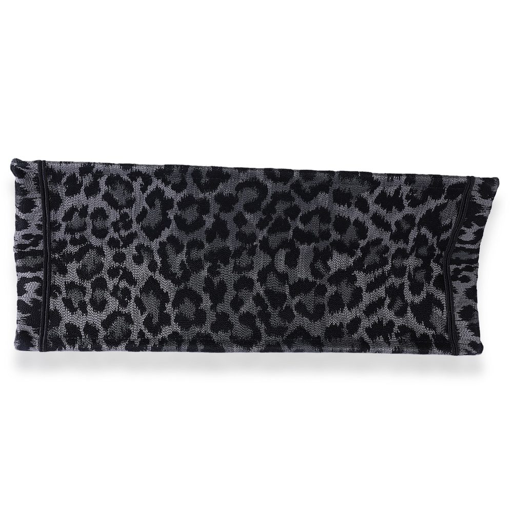 Christian Dior Black & Gray Leopard Mizza Embroidery Large Book Tote - Picture 5 of 7